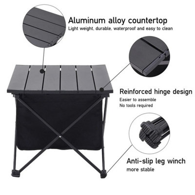 Portable Camping Table Folding Table for Hiking Fishing Outdoor Garden Picnic