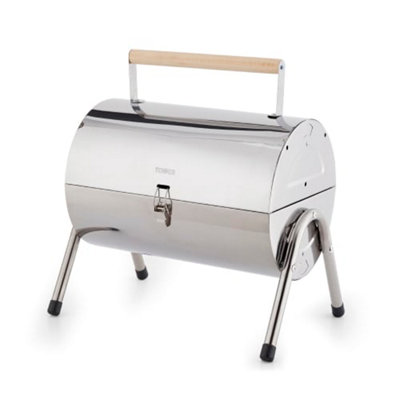 Portable Charcoal Barrel Grill  Barbeque