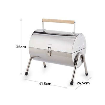 Portable Charcoal Barrel Grill  Barbeque - 8