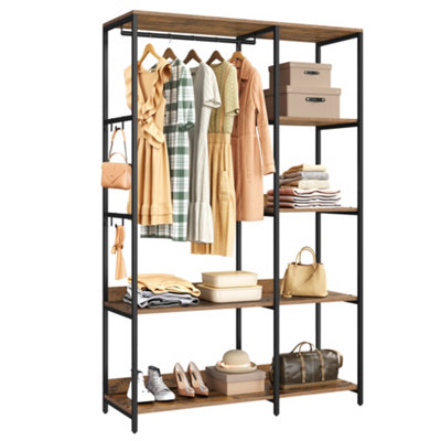 Portable Clothes Wardrobe, Foldable Closet, Clothes Rack Freestanding ...