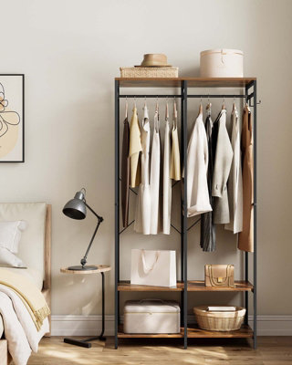 Portable Clothes Wardrobe, Foldable Closet, Clothes Rack Freestanding ...