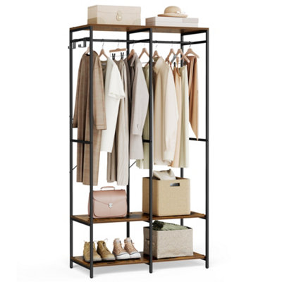 Portable Clothes Wardrobe, Foldable Closet, Clothes Rack Freestanding ...