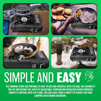 Portable Cooker Stove Camping Hiking Bbq Party Outdoor New - 4