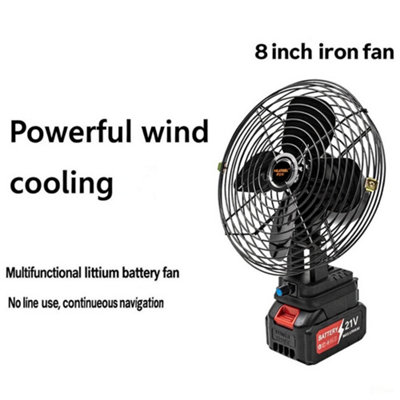 Portable Cordless Work Fan, 8-Inch Low Noise High Airflow, Makita 18V ...