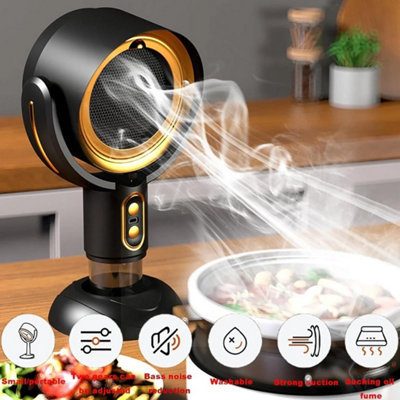 Portable Desktop Kitchen Range Hood Mini Cooking Exhaust Extractor Fan