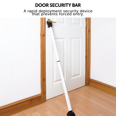 Portable Door Security Bar Heavy Duty Adjustable Door Brace Locking Pole
