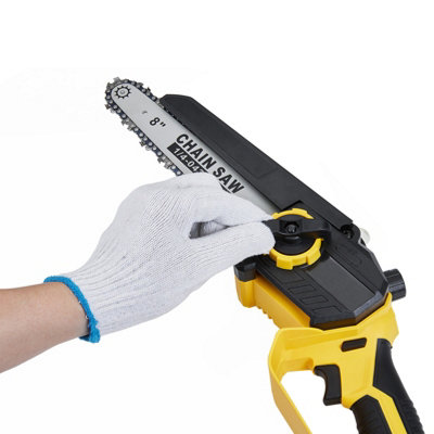 Portable Electric Handheld Cordless Mini Chainsaw with 2 Rechargeable ...