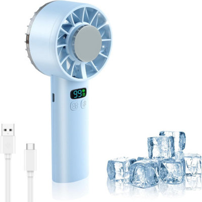 Portable Fan, 1-100 Speeds, Quiet, 5200mAh, LED Display, 12H Battery ...