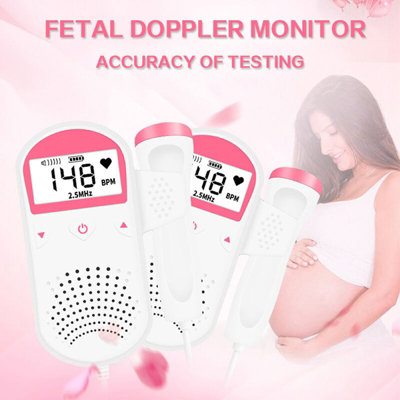 Portable Fetal Doppler For Pregnancy Baby Heart Rate Detector , Type 2 ...