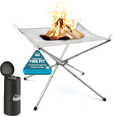 Portable Fire Pit With Easy to Carry Bag 304 Stainless Steel Firepits ...