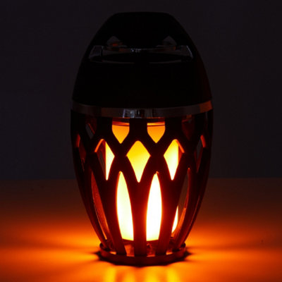 Portable Flame Lamp Speaker with Dual Mounting Modes and Long-lasting Battery Life