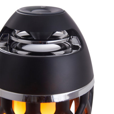 Portable Flame Lamp Speaker with Dual Mounting Modes and Long-lasting Battery Life