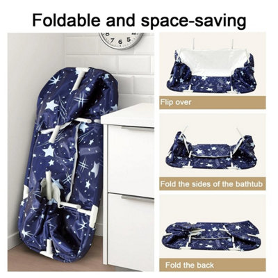 Portable Foldable Bath Tub  Freestanding Soaking SPA Bathtub for Adults