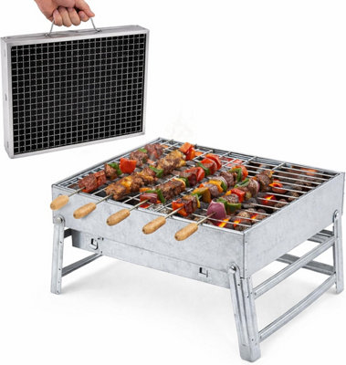 Portable Foldable Charcoal BBQ Grill Compact Small Outdoor Barbecue ...