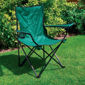 Portable Folding Camping Chair for Fishing Beach Garden Picnic Festival - Green