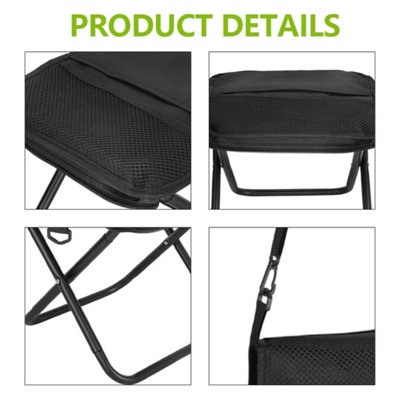 Portable Folding Camping Stool 2 In 1 Folding Camping Stool