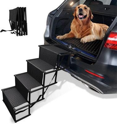 Portable Folding Pet Dog Car Boot Access Steps Ladder Stairs Strong Lightweight DIY at B Q