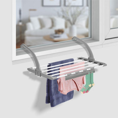 Portable Folding Radiator Clothes Airer 3.5m Drying Space, 5 Strong ...