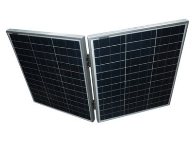 Portable Folding Solar Panel Kit 50W 12V (Polycrystalline Caravan Energy Motorhome Power Charger)