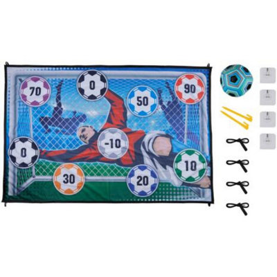 Portable Football Goal Target Game Set 150x150cm with Ball for Kids ...