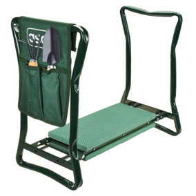 Portable Garden Knee Pad Kneeler With Foam Padded Seat Stool Hand Tools & Bag