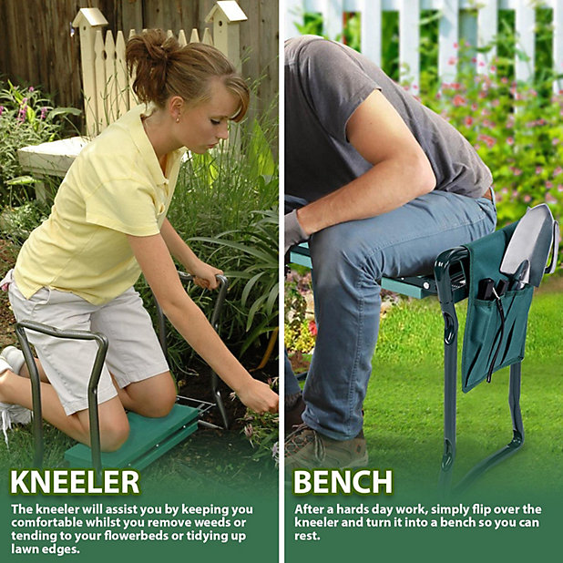 Portable Garden Knee Pad Kneeler With