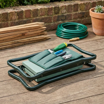 Portable Garden Kneeler Foam Kneeling Stool Folding Garden Seat with ...