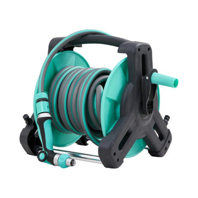 Portable Garden Watering Hose Reel Set 25m Hose