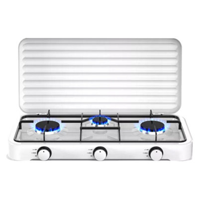 Portable Gas Stove 3 Burner Desktop Cooker Cooktop LPG Outdoor Camping ...