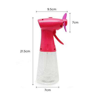 Portable Handheld Water Spray Fan with Mist Cooler - 350ML Water Tank