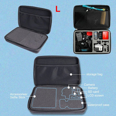 Portable Hard Case Shell Box With Foam Inside L
