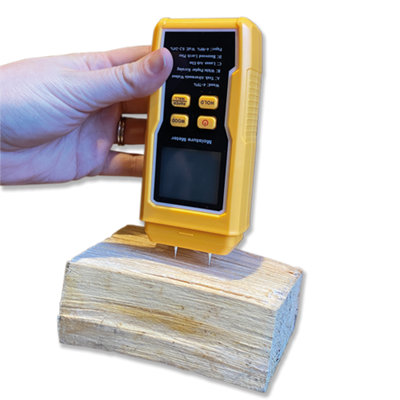 Portable LCD Display Timber Wood Plaster Wall Damp Detector Moisture Meter (H) 13.2cm