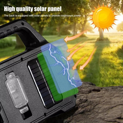 DARMAI Rechargeable LED Torch, Camping Lights With 6 Modes 800 Lumen 3700 MAh, IPX4 Waterproof