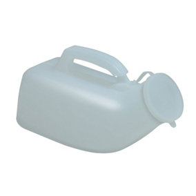 Portable Male Urinal with Carry Handle - 1 Litre Capacity - Anti Spill Lid