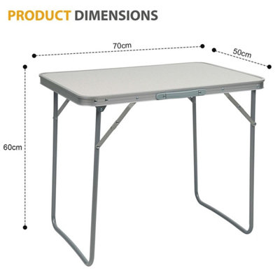 Portable MDF Folding Dining Table for Garden Outdoor Picnic Camping