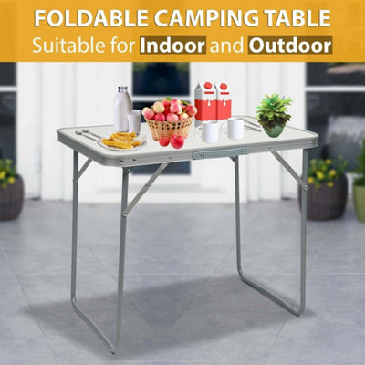 Portable MDF Folding Dining Table for Garden Outdoor Picnic Camping