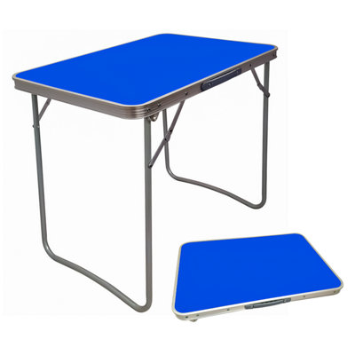 PORTABLE MDF WOODEN TOP FOLDING DINING TABLE GARDEN OUTDOOR PICNIC ...