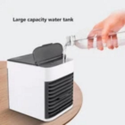 Portable Mini Air Conditioner USB-Powered Cooling Fan with Humidifier & LED