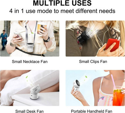 Portable Mini Fan, Personal Fan Hobby USB Rechargeable Battery Operated ...