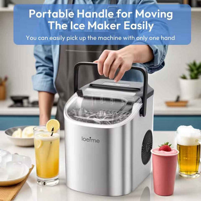 Portable Mini Fully Automatic Bullet Shaped Ice Maker 12kg Per 24h ...