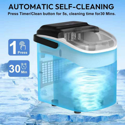 Portable Mini Fully Automatic Bullet Shaped Ice Maker 12kg Per 24h ...