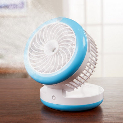 Portable Misting Fan with Speeds, Humidifier 200mAh Power Bank