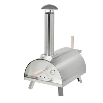 Portable Multi Fuel Pizza Oven - Stainless Steel