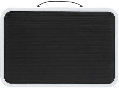 Portable Non-Slip Folding Step Stool with Rubberized Platform, Compact Design for Home or Caravan