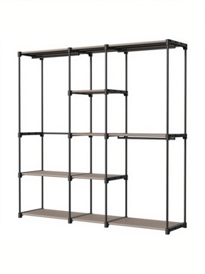 Portable Open Wardrobe, Clothes Rack, Freestanding Wardrobe with ...