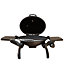 Portable Outdoor Table Top BBQ with Cast Iron Plate