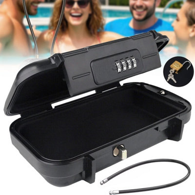 Portable Safe Box with Code Travel Safe Combination Security Case Lock ...