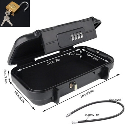 Portable Safe Box with Code Travel Safe Combination Security Case Lock ...