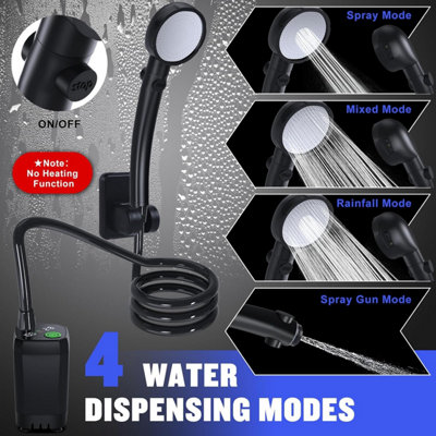 COOLIGO Portable Camping Shower With 6000mAh Rechargeable