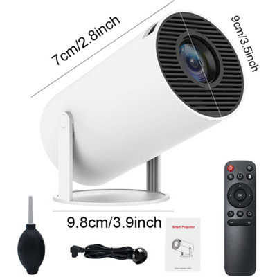 Portable Smart 4K Android Projector with WiFi 6, Bluetooth, 130 ...